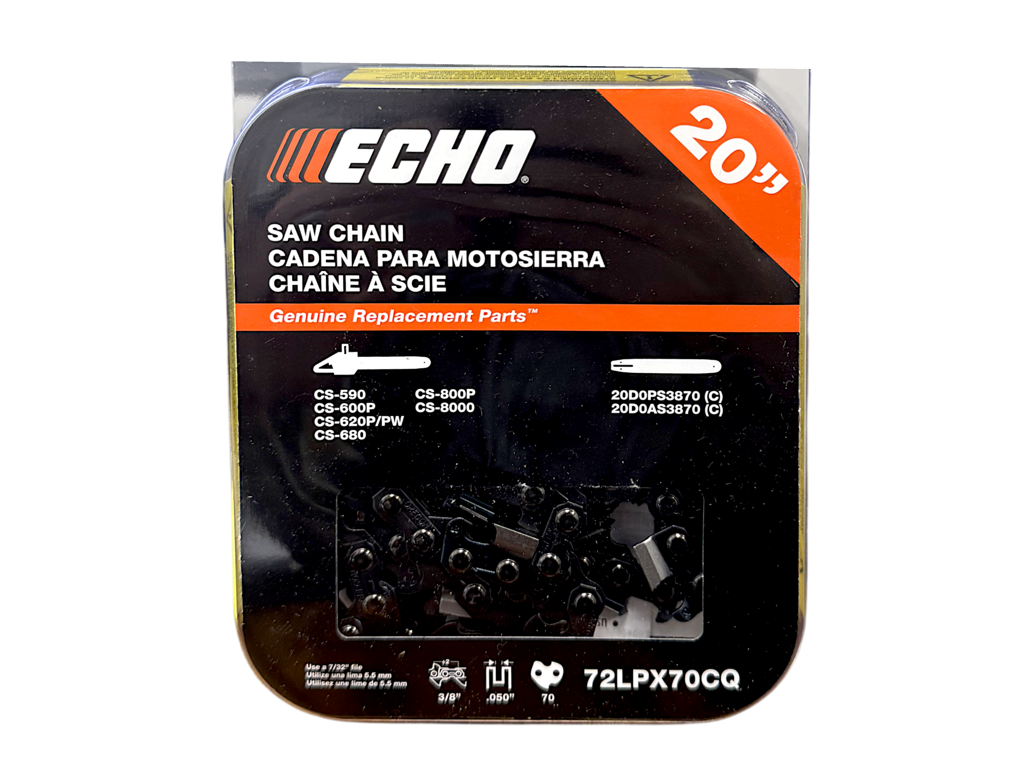 ECHO 20 Inch Chainsaw Chain 72LPX70CQ – My Parts Store