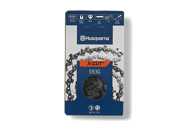 Load image into Gallery viewer, Husqvarna 14 inch Chain S93G-52 3/8 Mini, .050 52 Semi-Chisel 585422152 OEM