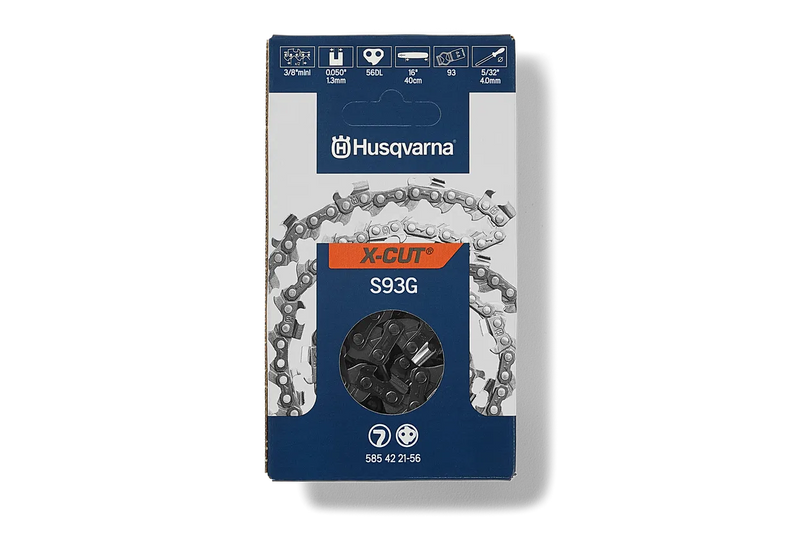 Load image into Gallery viewer, Husqvarna 16 inch Chain S93G-56 3/8 Mini, .050 56 Semi-Chisel 585422156 OEM