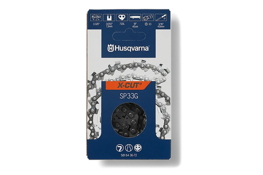 Husqvarna 18 inch Chain SP33G-72 .325 Pixel, .050 72 Semi-Chisel 581643672 OEM