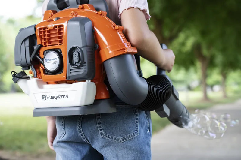 Load image into Gallery viewer, Husqvarna Toy Bubble Backpack Leaf Blower