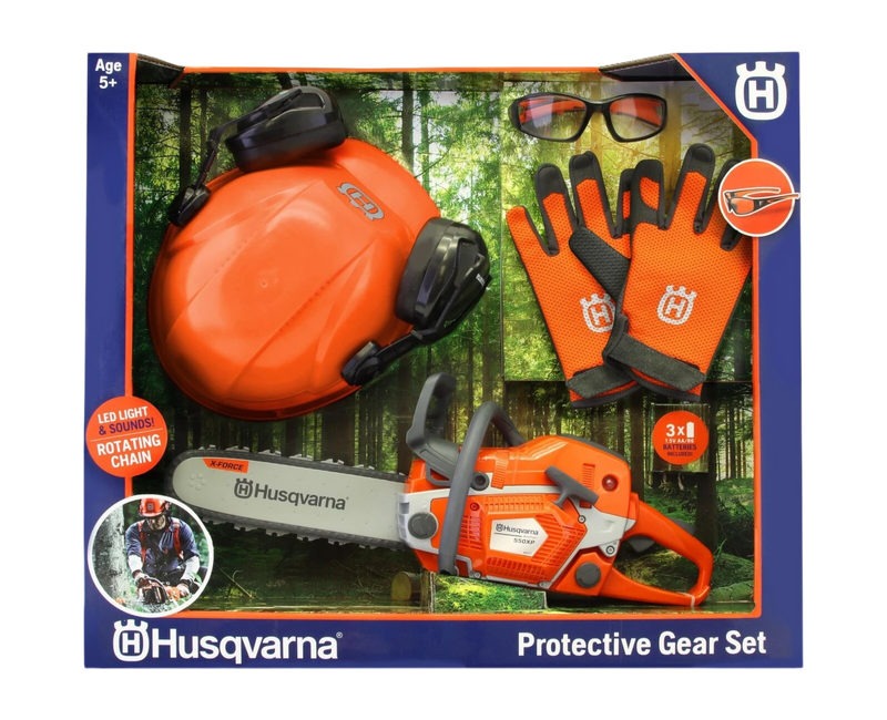 Load image into Gallery viewer, Husqvarna 550XP Toy Chainsaw and PPE Kit