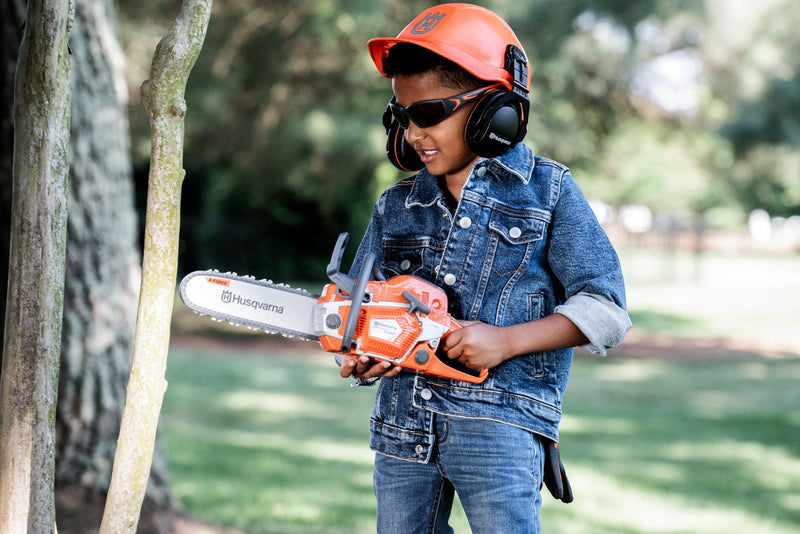 Load image into Gallery viewer, Husqvarna 550XP Toy Chainsaw and PPE Kit