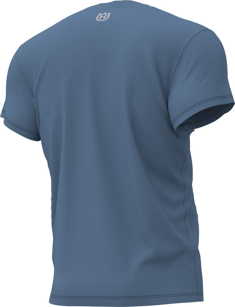 Load image into Gallery viewer, Husqvarna T Shirt DYGN Blue Shadow