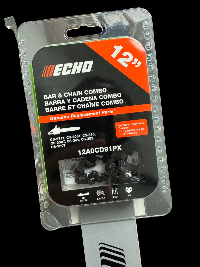 Load image into Gallery viewer, ECHO 12 inch Bar & Chain Combo 12A0CD91PX