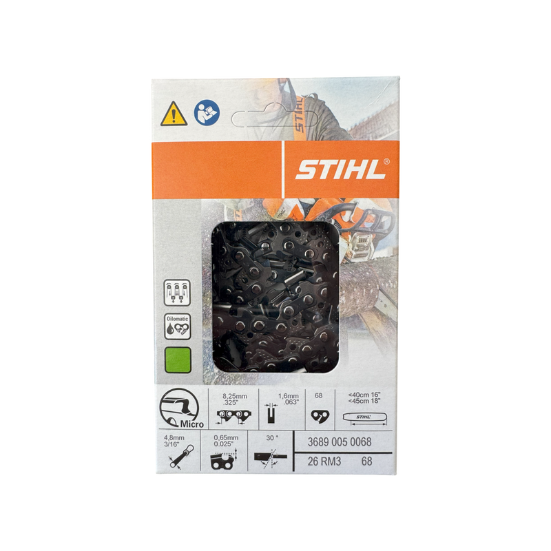 Load image into Gallery viewer, Stihl 18 inch Chain 26 RM3 68 OEM