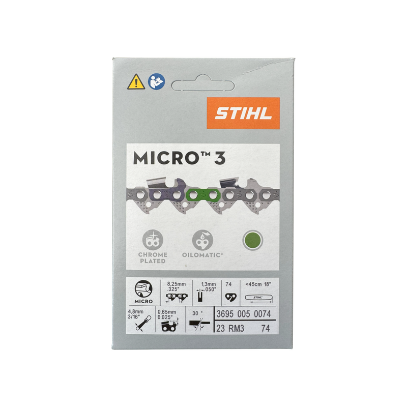 Load image into Gallery viewer, Stihl 18 inch Chain 23 RM3 74 OEM