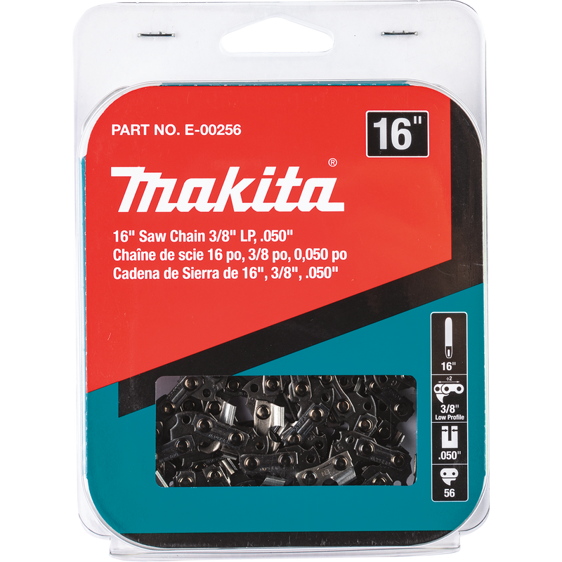 Load image into Gallery viewer, Makita 16 inch Chainsaw Chain, 3/8" LP .050" E-00256 OEM