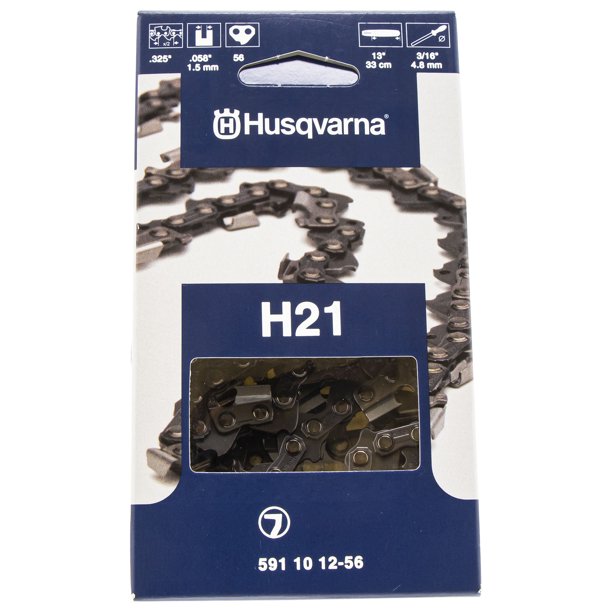 Load image into Gallery viewer, Husqvarna Chainsaw Chain Loop H21-56 13" .325, .058 56 Chisel OEM 591101256 Default Title