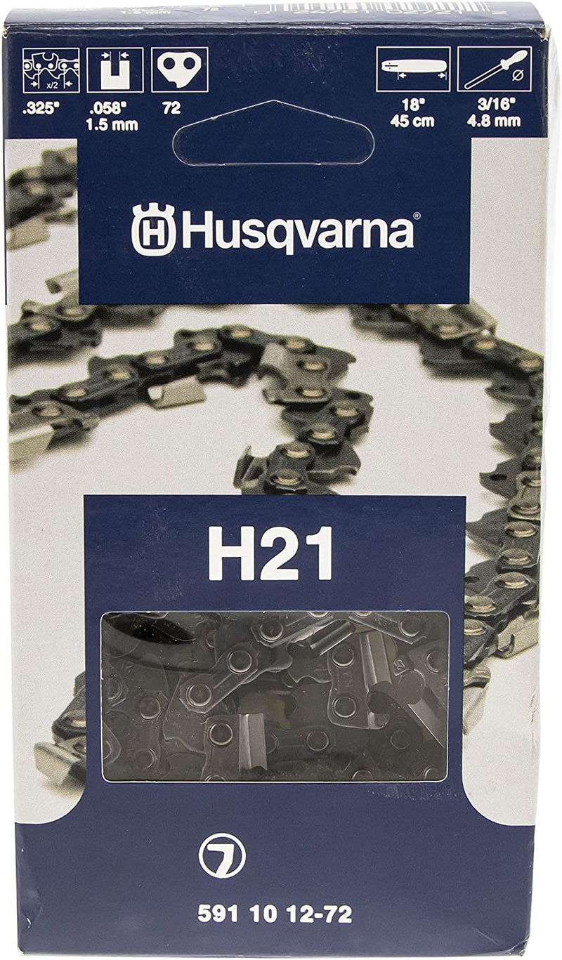 Load image into Gallery viewer, Husqvarna Chainsaw Chain Loop H21-72 18" .325, .058 72 Chisel OEM 591101272 Default Title