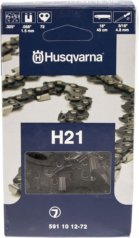 Husqvarna Chainsaw Chain Loop H21-72 18" .325, .058 72 Chisel OEM 591101272 Default Title