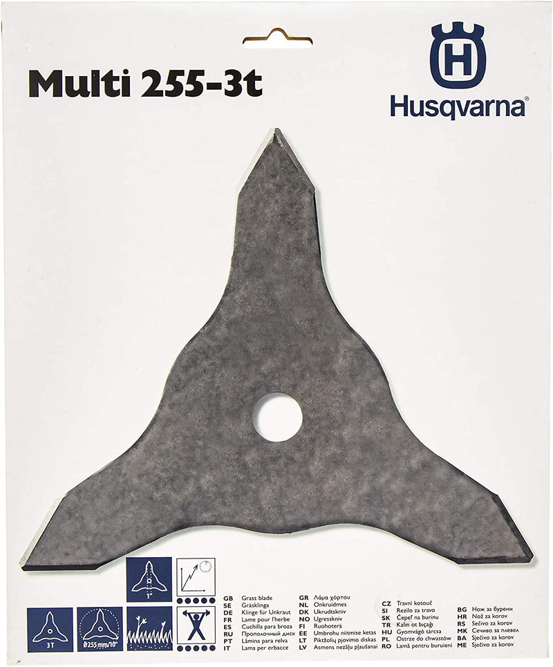 Load image into Gallery viewer, Husqvarna 10" 3 Tooth Grass and Brush Blade OEM 596278501