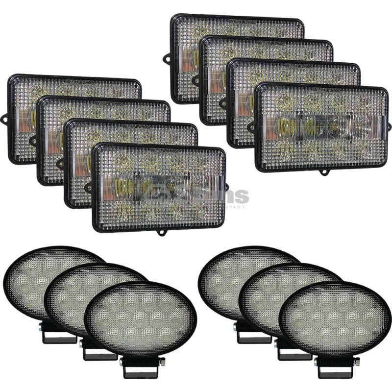 Load image into Gallery viewer, Tiger Lights Complete LED Light Kit John Deere Combines Stens JDKIT-4 Default Title