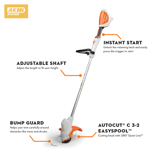 STIHL FSA 57 Battery String Trimmer AK 20 and AL 101