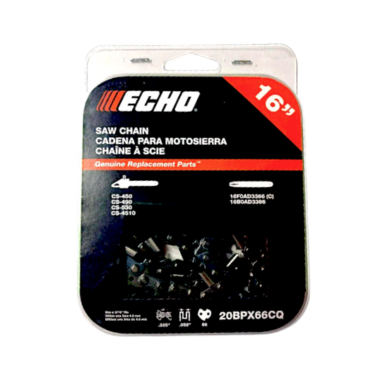 ECHO 16 Inch Chainsaw Chain 20BPX66CQ OEM