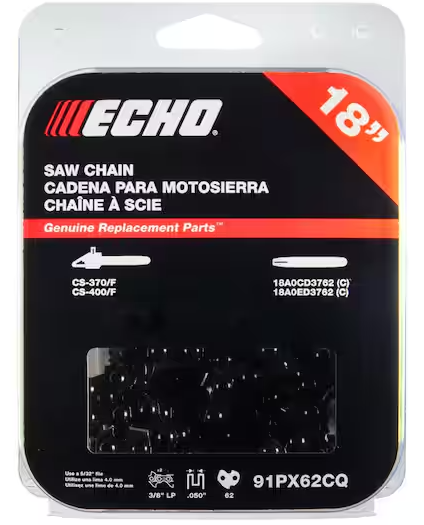 ECHO 18 inch Chainsaw Chain 91PX62CQ
