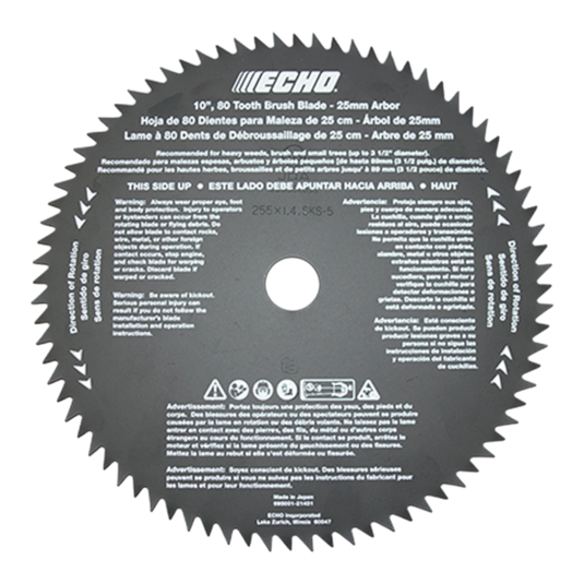 ECHO Brush Cutter Blade 10 Inch 80-Tooth 69500121431 OEM