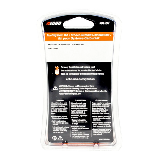 ECHO PB 2620 Blower Fuel Line Kit 90193Y