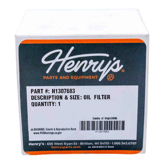 Henry's Oil Filter Replacement for Kohler 12 050 01-S Engine Oil Filter