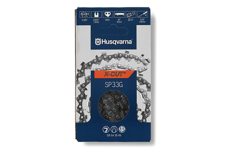 Load image into Gallery viewer, Husqvarna 16 inch Chain SP33G-66 .325 Pixel, .050 66 Semi-Chisel 581643666 OEM

