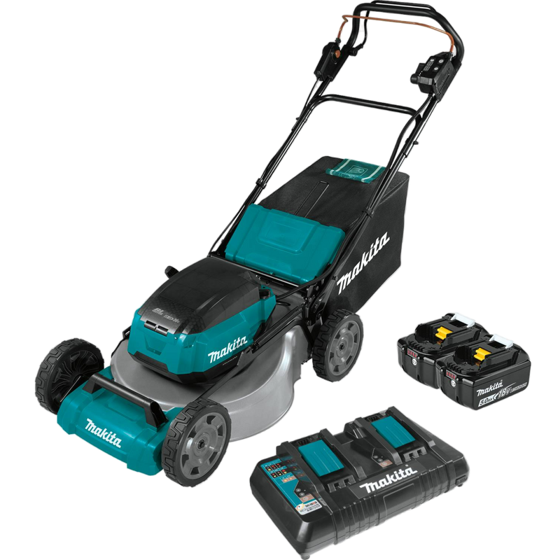 Load image into Gallery viewer, Makita 36V (18V X2) LXT® Brushless 21 Self‑Propelled Commercial Lawn Mower Kit with 4 Batteries (5.0Ah) XML08PT1
