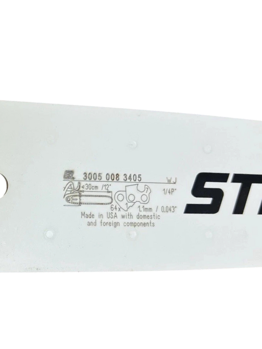 STIHL 12 Inch Chainsaw Bar 3005 008 3405 OEM