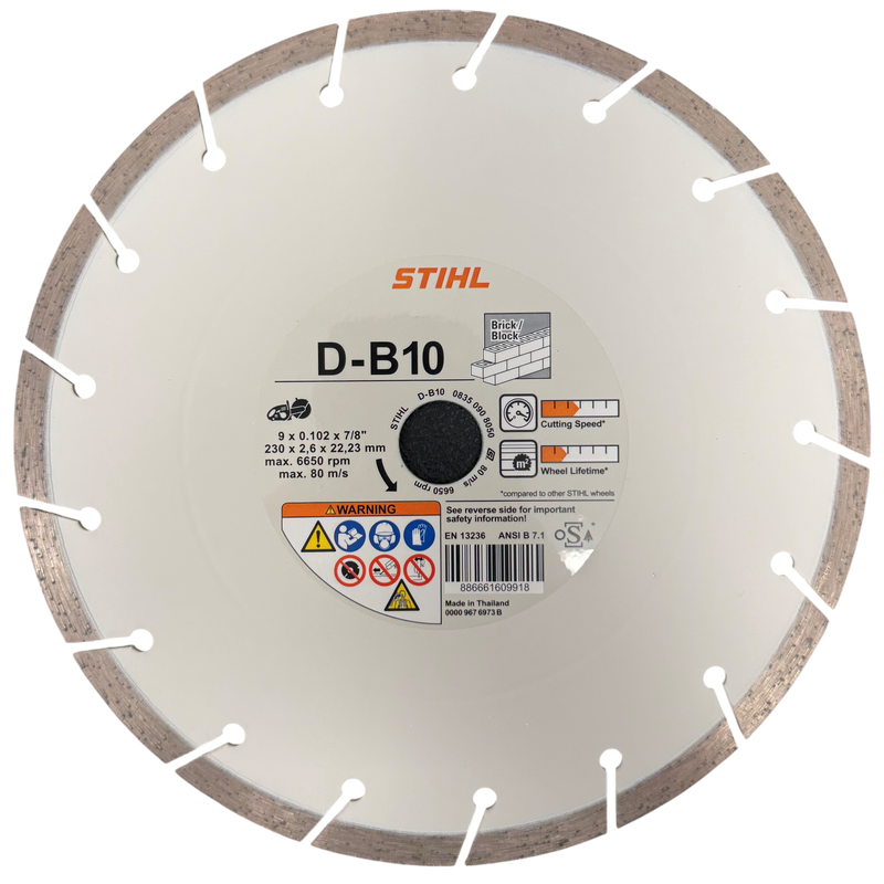 Load image into Gallery viewer, STIHL Concrete Saw Blade D-B10 Diamond Wheel 9"
