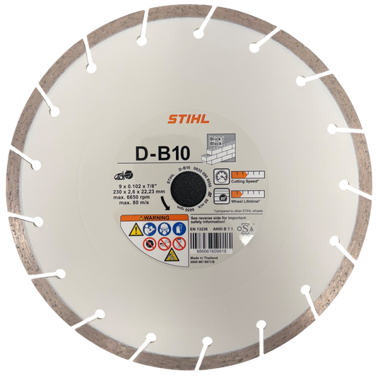 STIHL Concrete Saw Blade D-B10 Diamond Wheel 9"