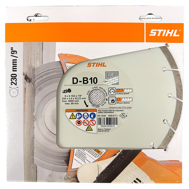 Load image into Gallery viewer, STIHL Concrete Saw Blade D-B10 Diamond Wheel 9"
