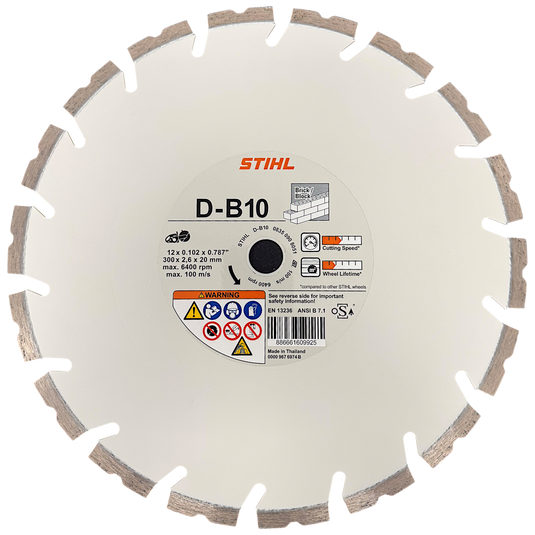 STIHL Concrete Saw Blade D-B10 Diamond Wheel 12"