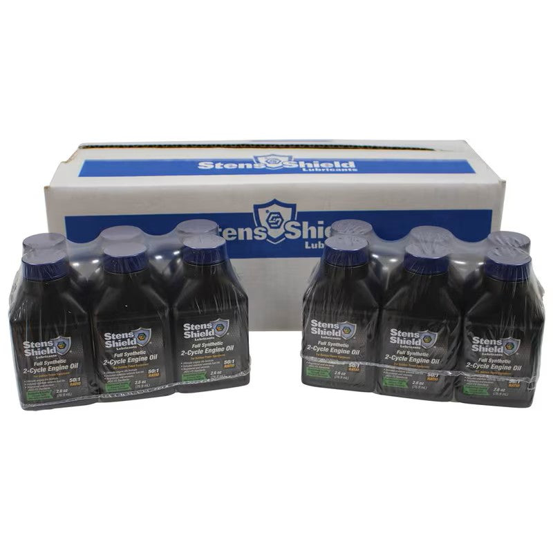 Load image into Gallery viewer, Stens Shield 2-Cycle Engine Oil 24 Pack 2.6oz Bottles
