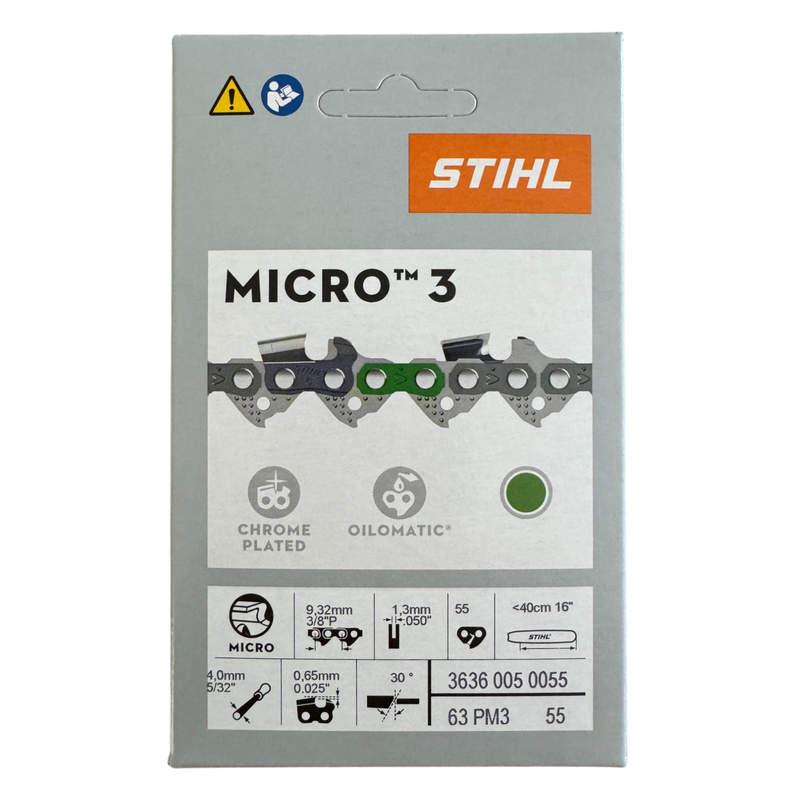 Load image into Gallery viewer, Stihl 16 inch Chain 63 PM3 55 OEM

