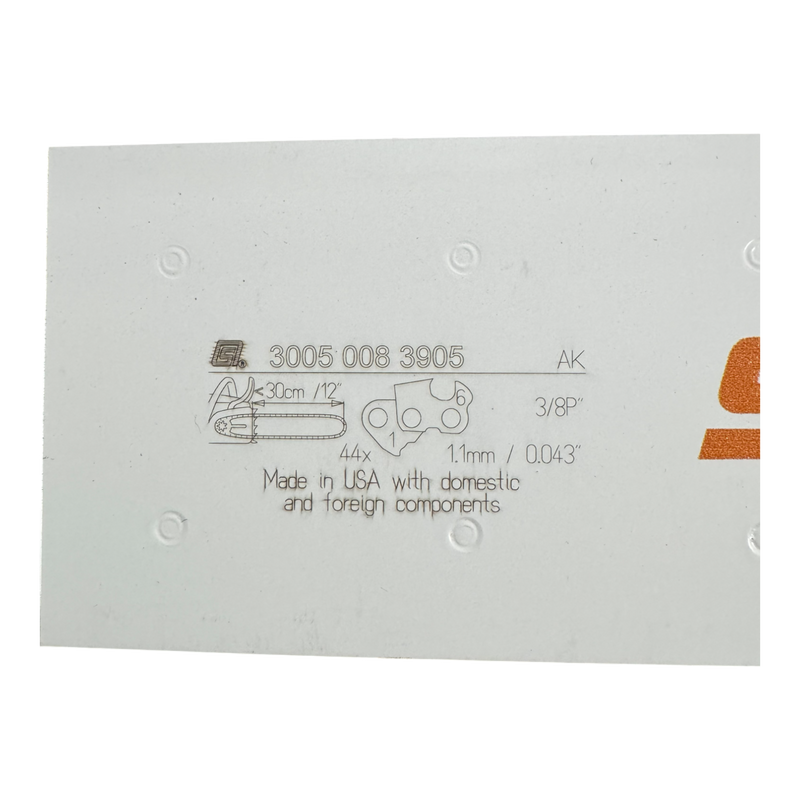 Load image into Gallery viewer, Stihl 12 inch Chainsaw Bar 3005 008 3905 OEM
