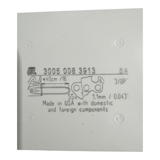 Stihl 16 inch Chainsaw Bar 3005 008 3913 OEM