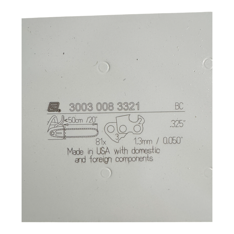 Load image into Gallery viewer, Stihl 20 inch Chainsaw Bar 3003 008 3321 OEM
