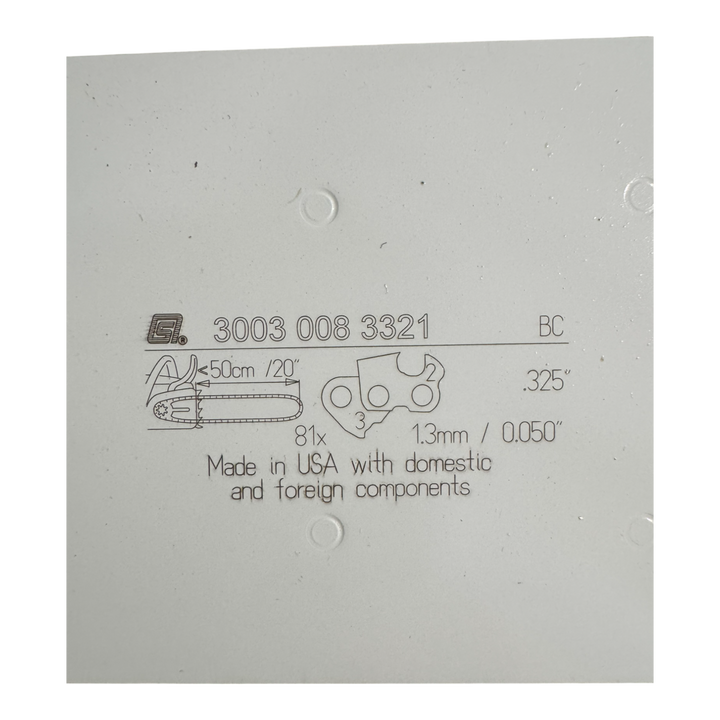 STIHL 20 inch Chainsaw Bar 3003 008 3321 OEM – My Parts Store