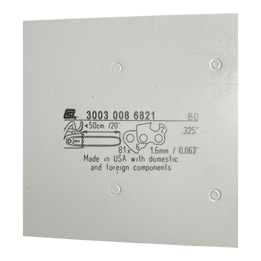 Stihl 20 inch Chainsaw Bar 3003 008 6821 OEM