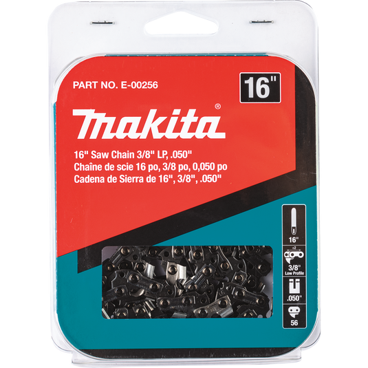 Makita 16 inch Chainsaw Chain, 3/8" LP .050" E-00256 OEM