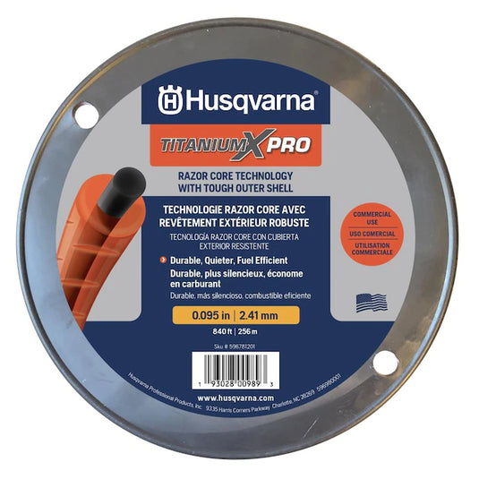 Husqvarna Titanium XPRO Trimmer Line 3 lb. / 840 ft. Spool OEM 596781201 Default Title