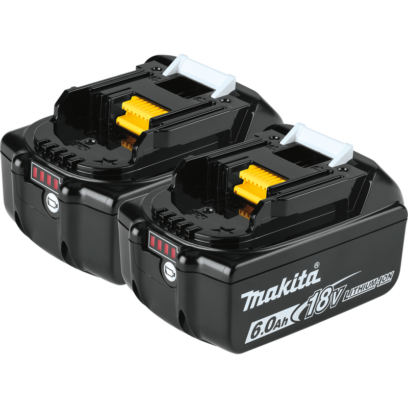 Load image into Gallery viewer, Makita 18V LXT® Lithium-Ion 6.0Ah Battery, 2/pk BL1860B-2 Default Title
