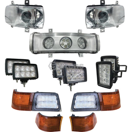 Tiger Lights Complete LED Light Kit Case/IH Magnums w/Upgraded Headlights Stens CASEKIT-14 Default Title