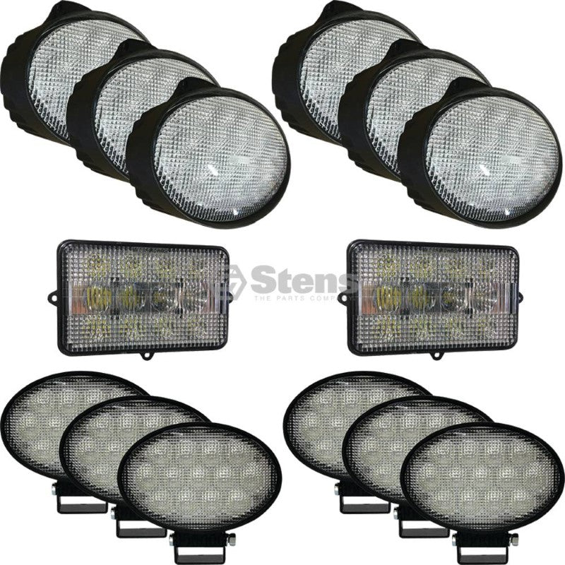 Load image into Gallery viewer, Tiger Lights Complete LED Light Kit John Deere Combines Stens JDKIT-5 Default Title
