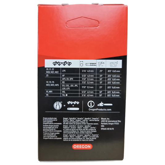 Oregon 16 inch Chain 91VXL055G